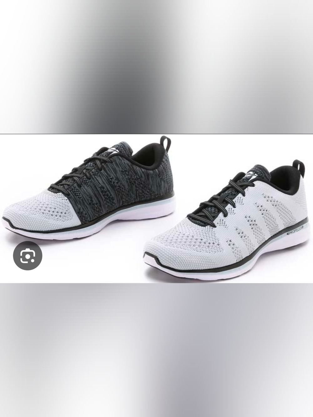 APL Techloom Pro Sneakers in White Black Grey Womens Size 7, NIB!